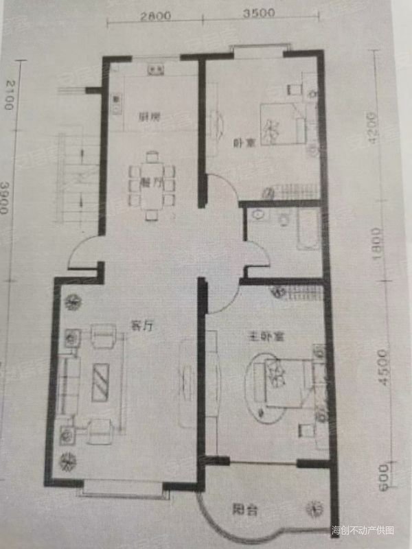香滨城两室,精装修,南北通透,低价出售
