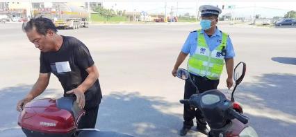 蒲城公安交警集中开展电动自行车专项整治行动